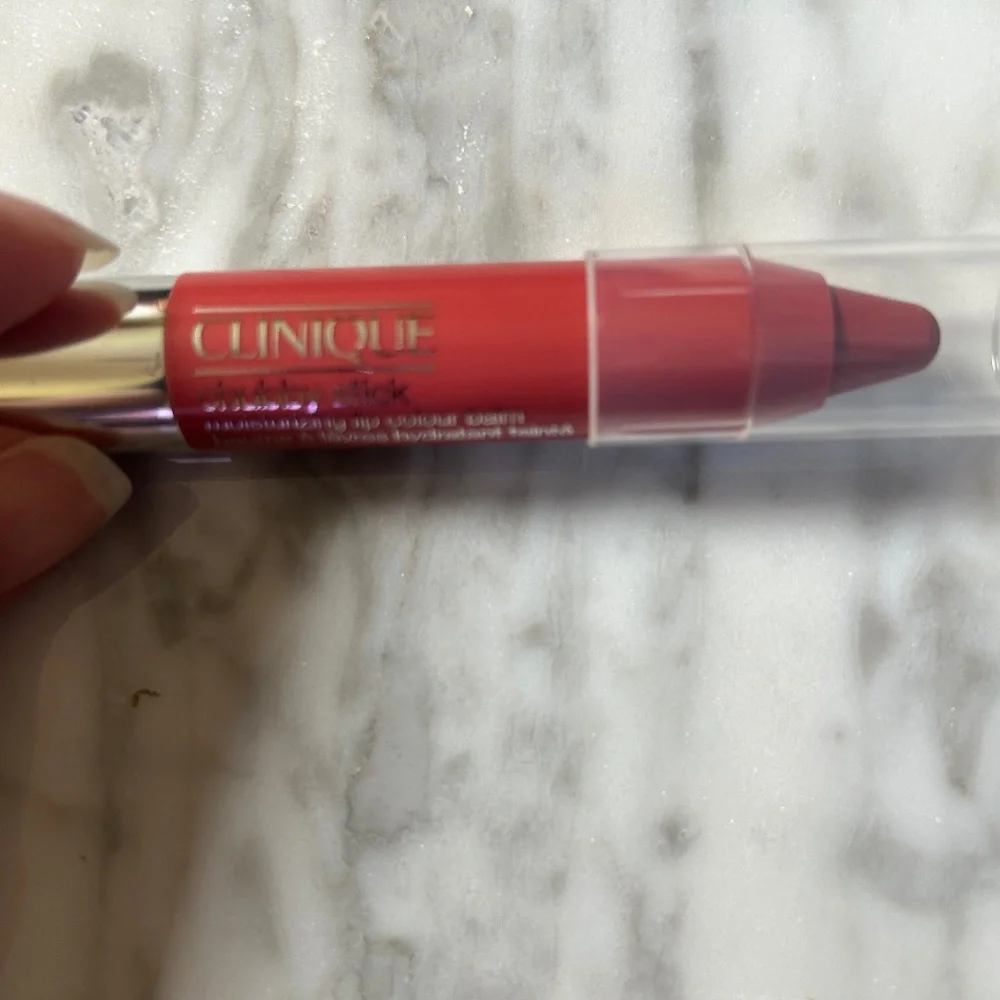 NEW Clinique Makeup Bag Set by Donald All About Shadow Duo Like Mink Chubby Lip